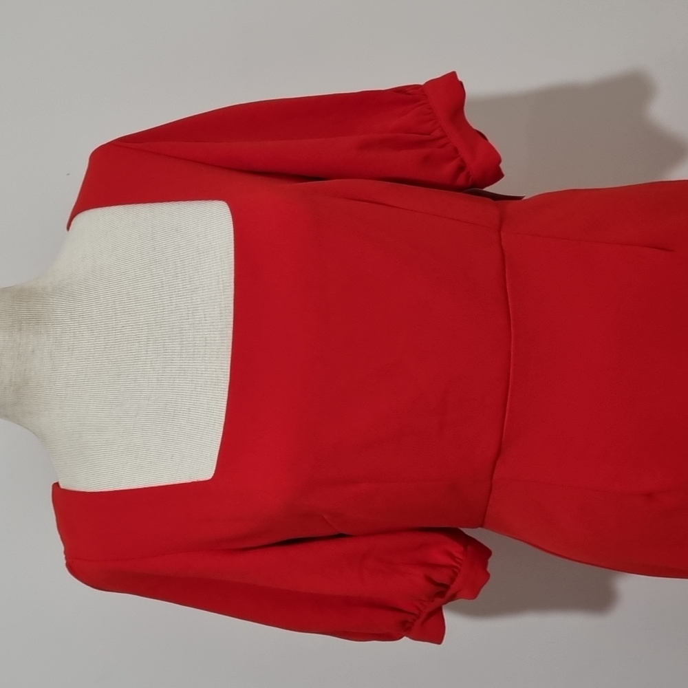 Tussah, sandra midi dress, coral red, size 14. - Picture 2 of 9